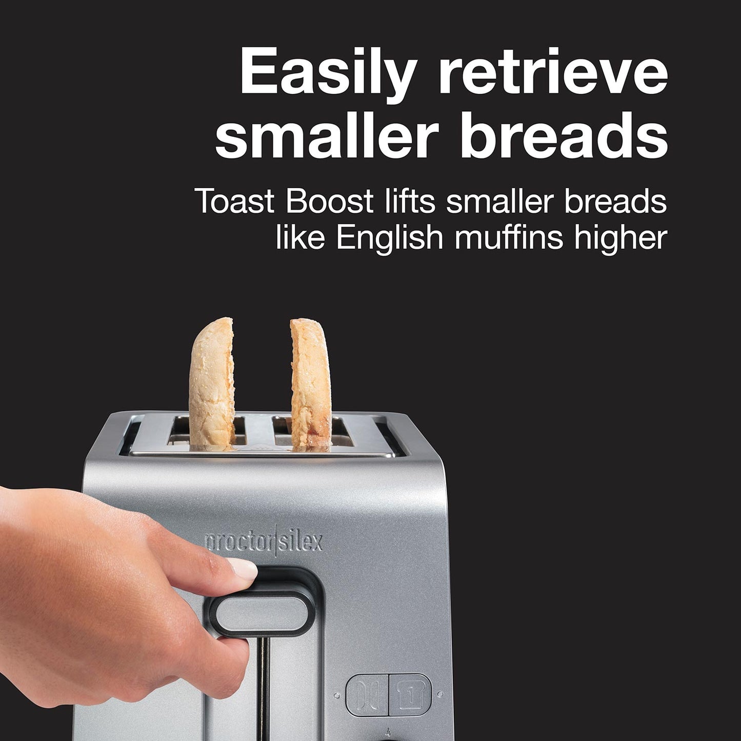 Proctor silex wide slot 2-slice, (silver) toaster (22302)
