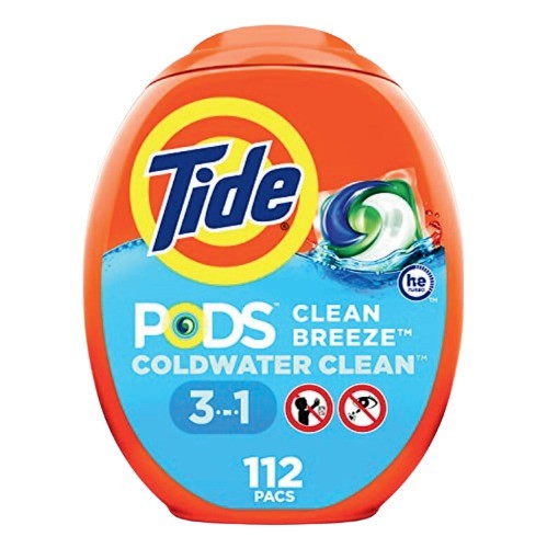 TIDE LAUNDRY PODS 3IN1 COLD WATER CLEAN 112CT