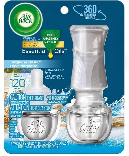 AIR WICK® SCENTED OIL - Kit - 1+2 Turquoise Oasis 3/(2x20) mL