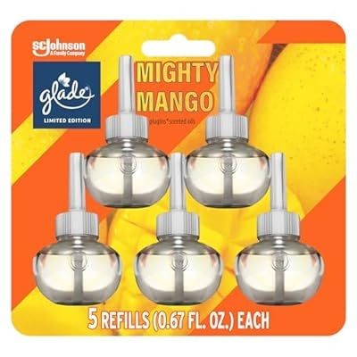 GLADE PLUGIN SCENTED OIL REFILL 5PK - MIGHTY MANGO