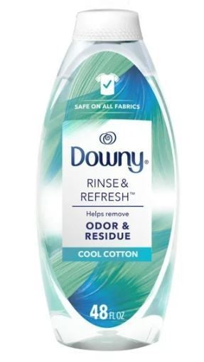 Downy RINSE & REFRESH Laundry Odor Remover and Fabric Softener, Cool Cotton, HE Compatible, 70 Loads, 1.41 L