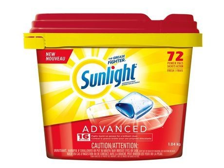 Sunlight Laundry Sunlight Advanced Dishwasher Detergent 72 Count