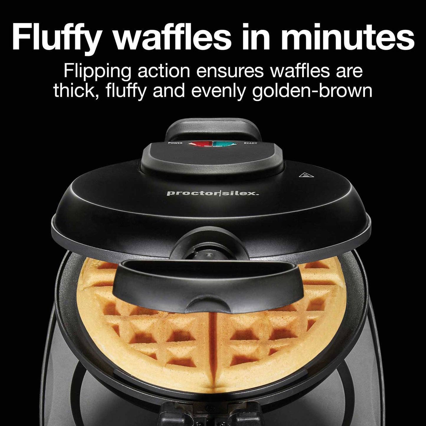 Proctor silex Belgian flip nonstick waffle maker (26090PS)