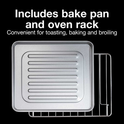 Proctor silex 4 slice (black) & (silver) toaster oven (31122PS)