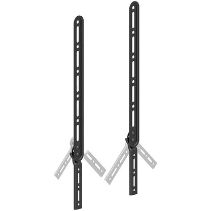 QualGear® Durable Universal Sound Bar Bracket for Sound Bars upto 15kg/33lbs, Black (QG-SB-001-BLK)