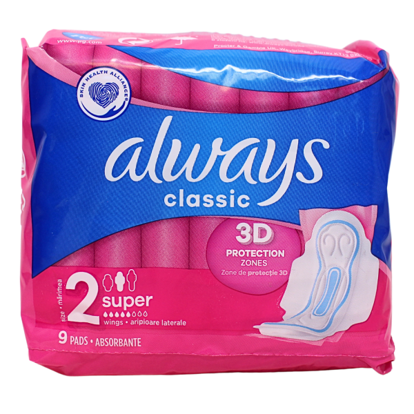 Always Classic 9ct Maxi W/ Wings/16