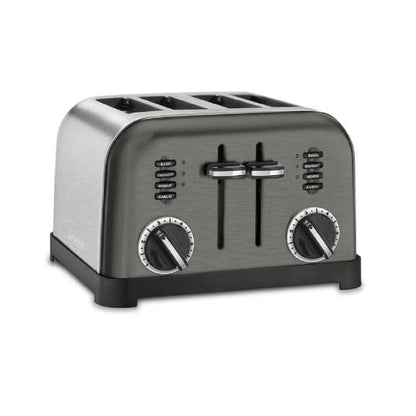 Cuisinart CPT-180BKS Classic 4-Slice Toaster, Black/Stainless Steel (SCUF)