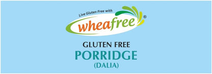 Wheafree Gluten Free Porridge (Dalia) 500g – 5 Grain Healthy Breakfast Mix | Quinoa, Sorghum, Brown Rice & Millets | High Fiber | Ready in 7 Minutes
