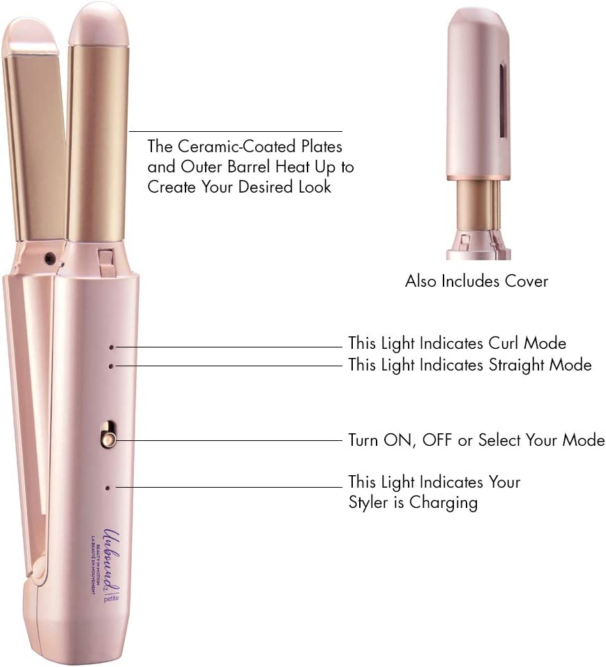 Conair CR300C Unbound Petite Cordless 3/4" Ceramic Multi Styler