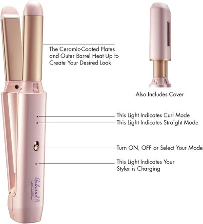 Conair CR300C Unbound Petite Cordless 3/4" Ceramic Multi Styler