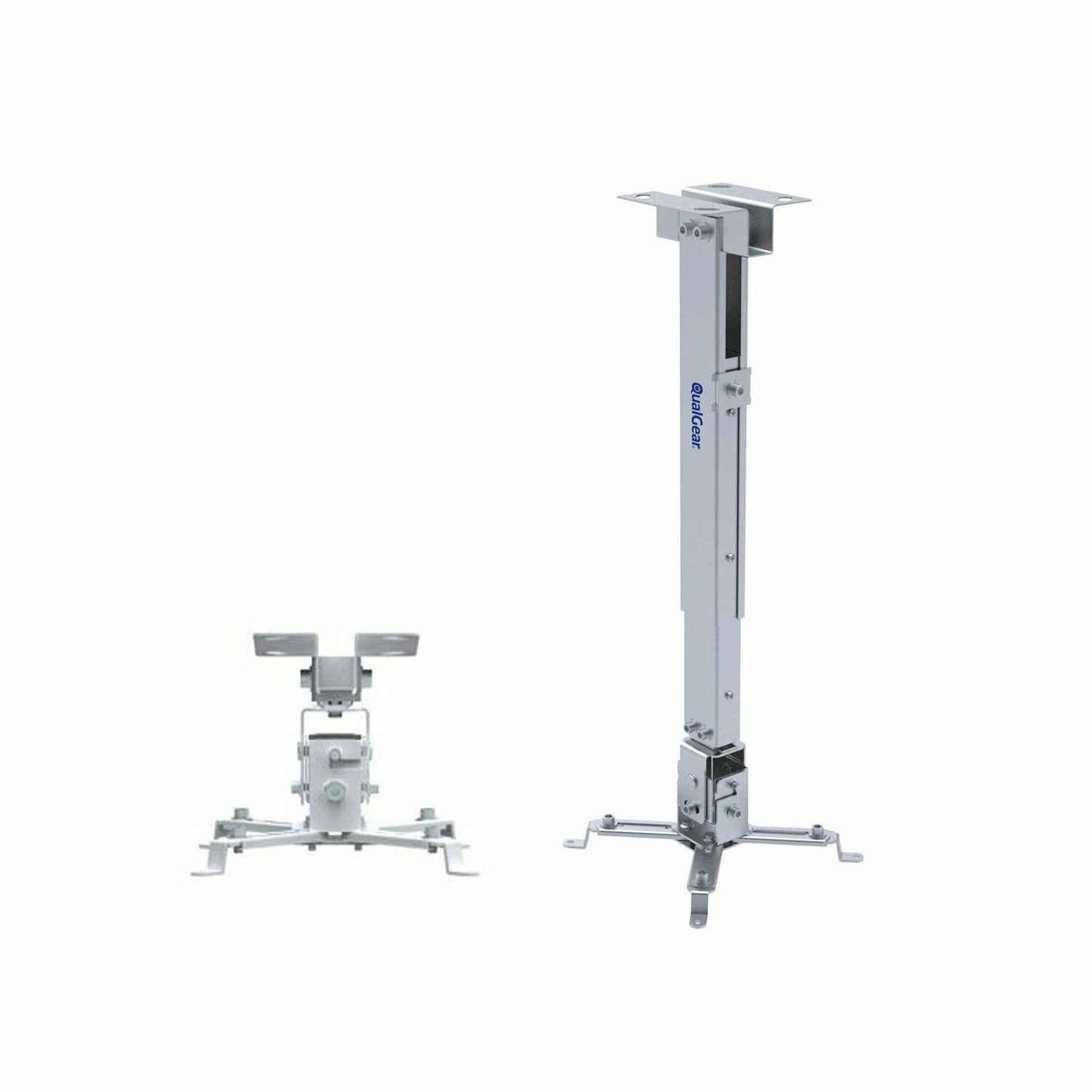QualGear® QG-PM-002-WHT Universal Projector Ceiling Mount, White