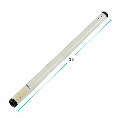 QualGear® QG-PRO-PM-3FT-W Pro-AV 1.5" Fixed Extension Mounts Ceiling Adapters