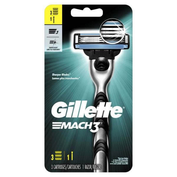 Gillette Mach 3 1rzr+3carts/6