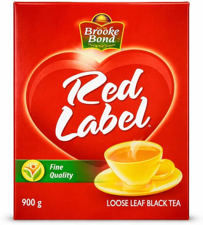 Brooke Bond Red Label Black Tea 900g – Premium Loose Leaf Black Tea for Strong Chai | Rich Taste & Aroma | Family Value Pack
