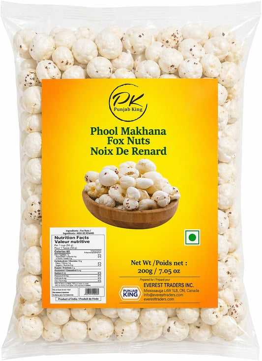 Punjab King Phool Makhana 25 x 200g – Master Pack (Case of 25)