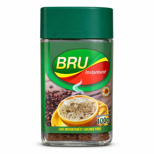 Brooke Bond BRU Instant Coffee 100g – Premium Instant Coffee & Chicory Blend | Rich Aroma & Strong South Indian Filter Style Taste