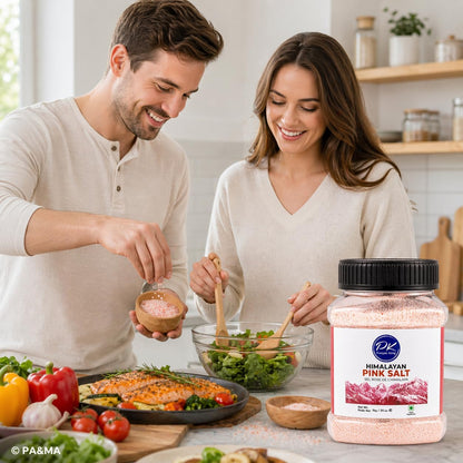 Punjab King Himalayan Pink Salt 1kg – Natural Rock Salt | Mineral Rich, Unrefined Pink Salt for Cooking & Seasoning