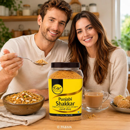 PK Punjabi Shakkar (Jaggery Powder) 1kg – Natural Cane Jaggery Powder | Traditional Unrefined Sweetener