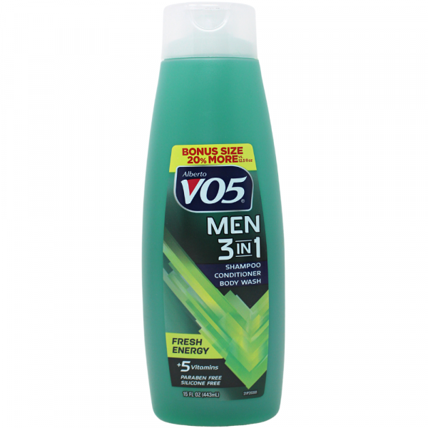 Alberto V05 3in1 443ml Men Fresh Energy/6