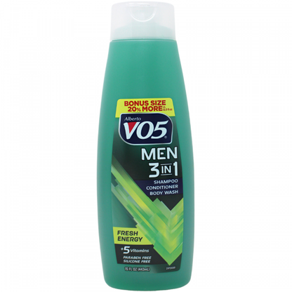 Alberto V05 3in1 443ml Men Fresh Energy/6