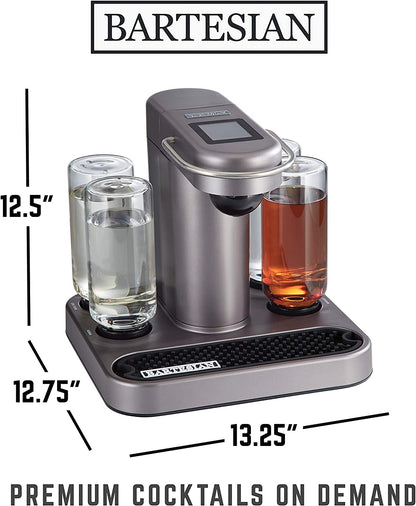 Bartesian Premium Cocktail and Margarita Machine for The Home Bar with Push-Button Simplicity and an Easy to Clean Design (55300)