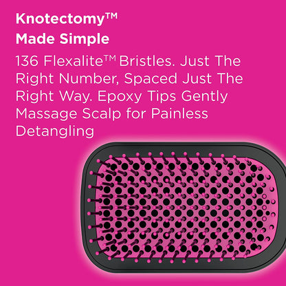 The Knot Dr. for Conair BC120C All-in-1 Smoothing Detangling Dryer Brush Pink