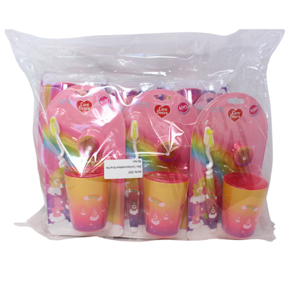 Care Bears Kids T/B W/ Cap & Cup Pink Soft/12x2