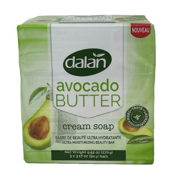 DALAN CREAM BAR SOAP 3PK X 90G AVOCADO BUTTER/24 ()