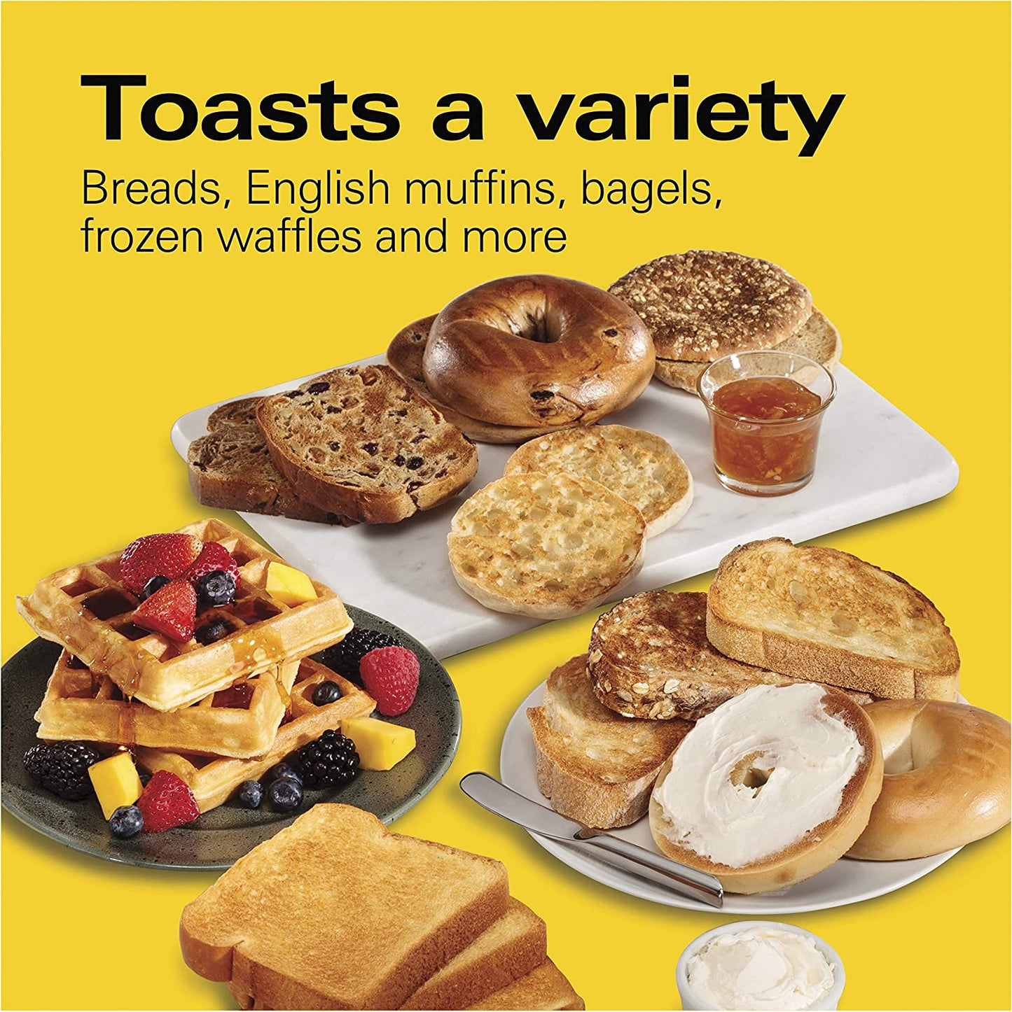 Hamilton Beach 24671 Extra-Wide Slot Toaster with Shade Selector, Auto Shutoff, Cancel Button Toast Boost, Stainless Steel 4-Slice