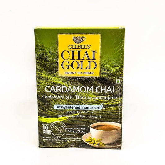Chai Gold Cardamom Chai Unsweetened - 12 X 140G