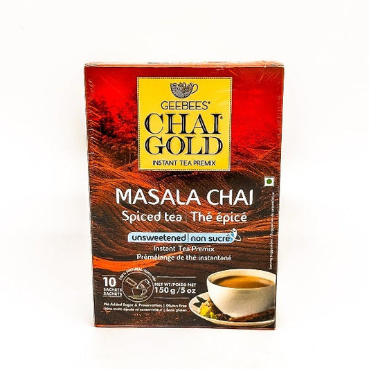 Chai Gold Masala Chai Unsweetened - 12 X 140G