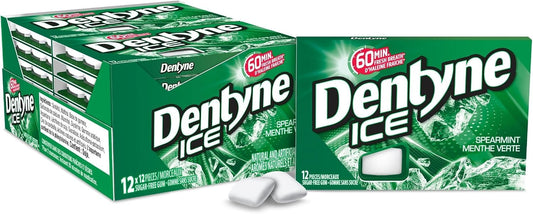 Dentyne Ice Spearmint gum 12 pack