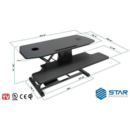 OPEN BOX - Star Ergonomics Electric Standing Desk , SE09E2WB