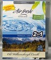 AIR FRESH GLADE STYLE SCENTED CANDLE 3 OUNCE - 2 IN 1 - MORNING DEW AND TRANQUIL LAKE ..