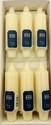 CITILITES RIBBED LIBRARY CANDLE 5 INCH IVORY..