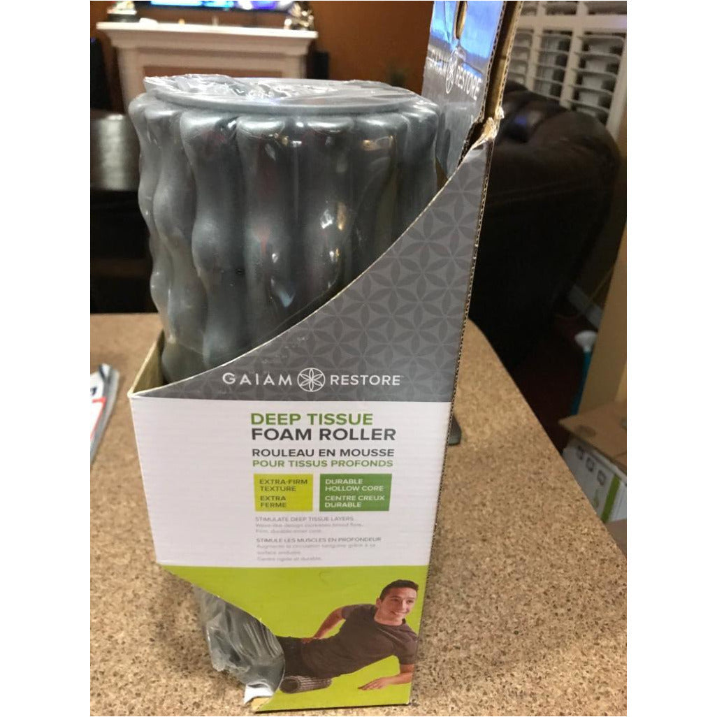 Gaiam Restore Deep Tissue Foam Roller Grey 13” Long;  Pack of 2 - SaleCanada Inc.