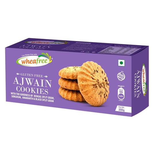Wheafree Ajwain Cookies 24x200g