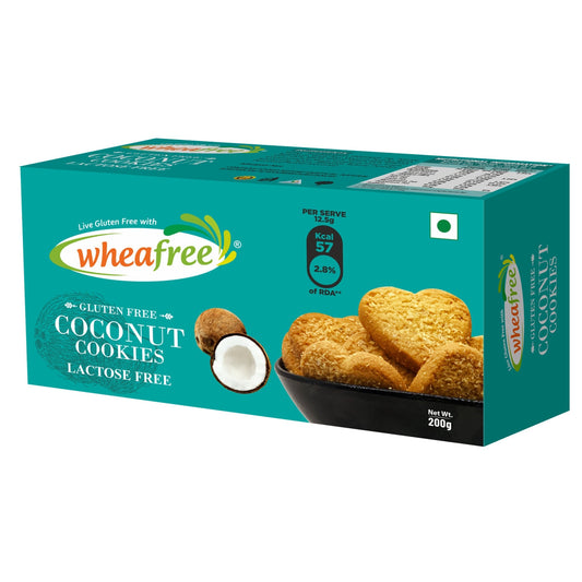 Wheafree Gluten Free Coconut Cookies 200g box